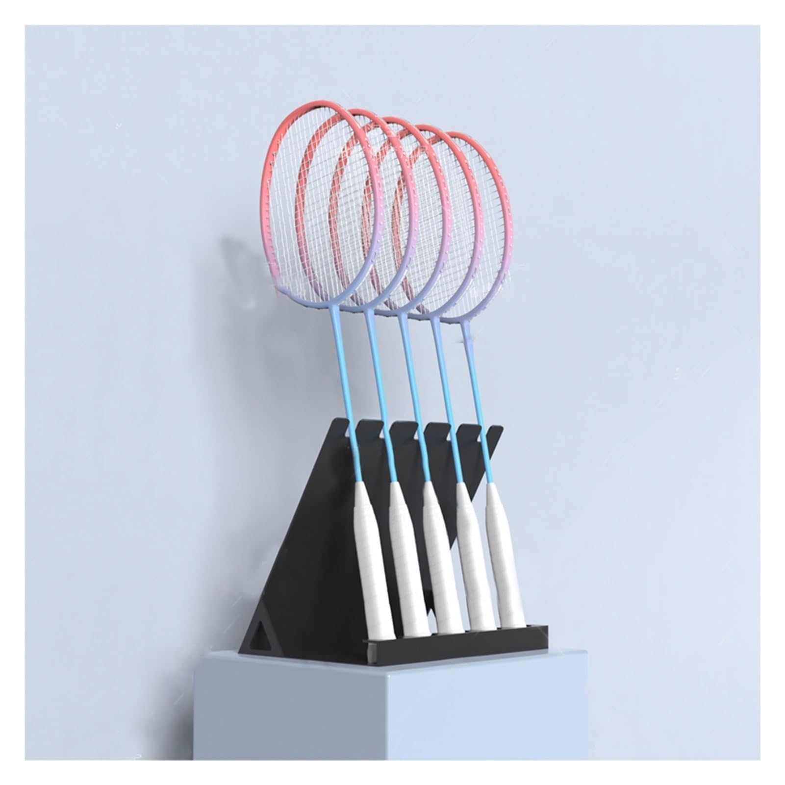 Supporto For Racchette Da Tennis,Supporto For Racchette Da Tennis Da Tavolo E Da Badminton, Può Contenere 5 Racchette, Adatto For Casa, Scuola, Palestra, Negozio