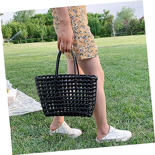 1pc Women Grass Woven Pouch Casual Storage Bag for Beach Party Shopping Chic Handbag Adorable Design and Material4