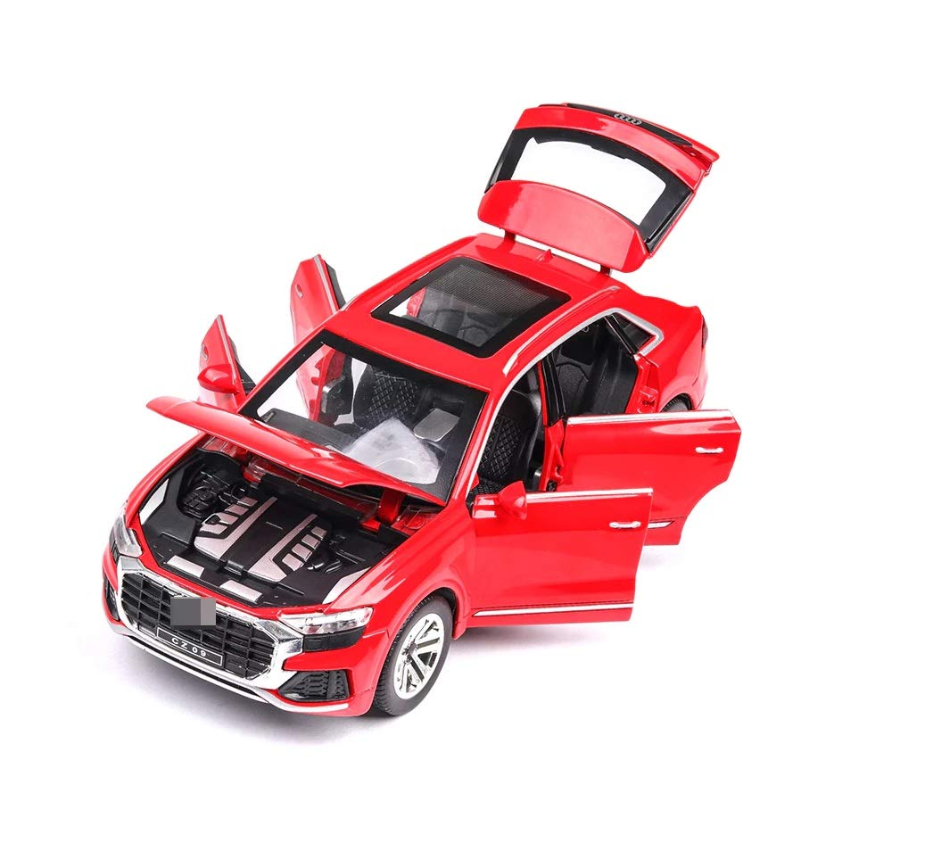 MTG Metro Toys & Gift 1: 24 Die-Cast Alloy Car Model Q8 Off-Road Model with Sound and Light Pull Back Toys for Children Car Collection(Colour May Vary)