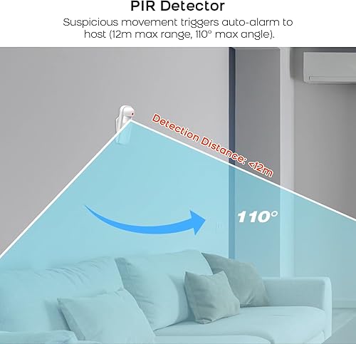 Miniatura 6 de Sistema de seguridad inalámbrico para el hogar WiFi+GSM4G con alertas instantáneas de aplicación y marcación de alarma automática, sistema de alarma
