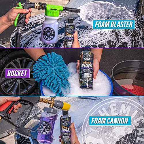 Chemical Guys Foam Gun Car Wash & Wax Bundle with TORQ Foam Blaster, HydroSuds Car Wash Soap and HydroSlick Ceramic Hybrid Car Wax (3 Items, 32 Fl oz) - image 7