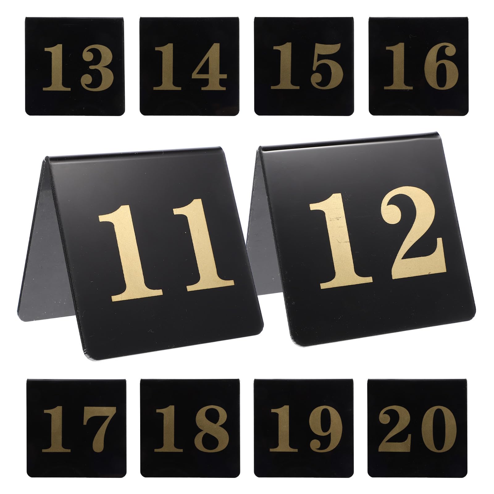Acrylique Numéros de Table Lot de 10 Double Face, pour Mariage