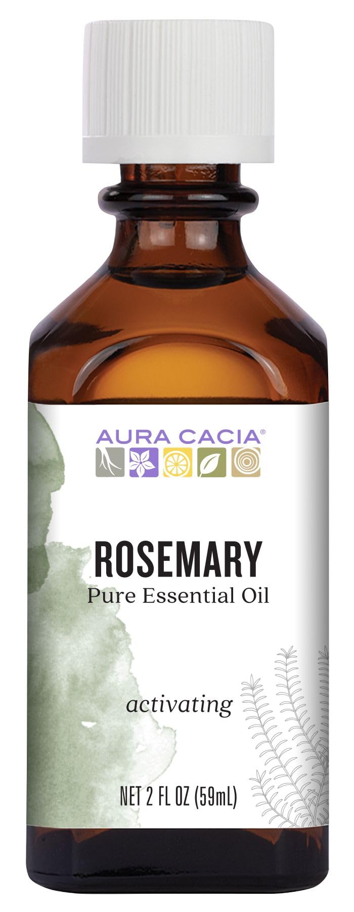 Aura Cacia Essential Oil, Cleansing Rosemary, 2 Fluid Ounce