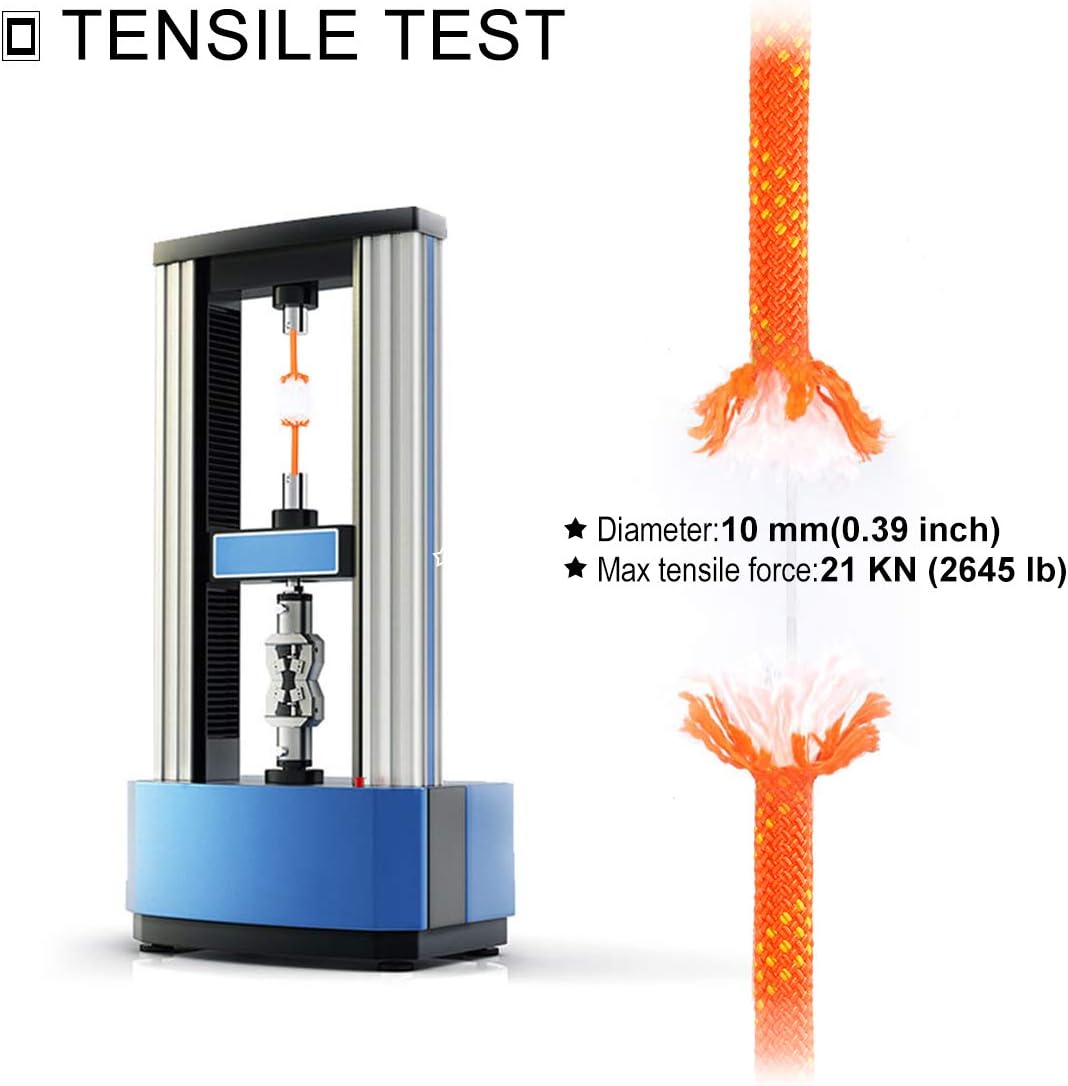 NewDoar Static Climbing Rope 10mm(3/8in) Accessory Cord Equipment 33FT(10M), 66FT(20M) 98FT(30M) Escape Rope Ice Climbing Equipment Fire Rescue Rope : Sports & Outdoors