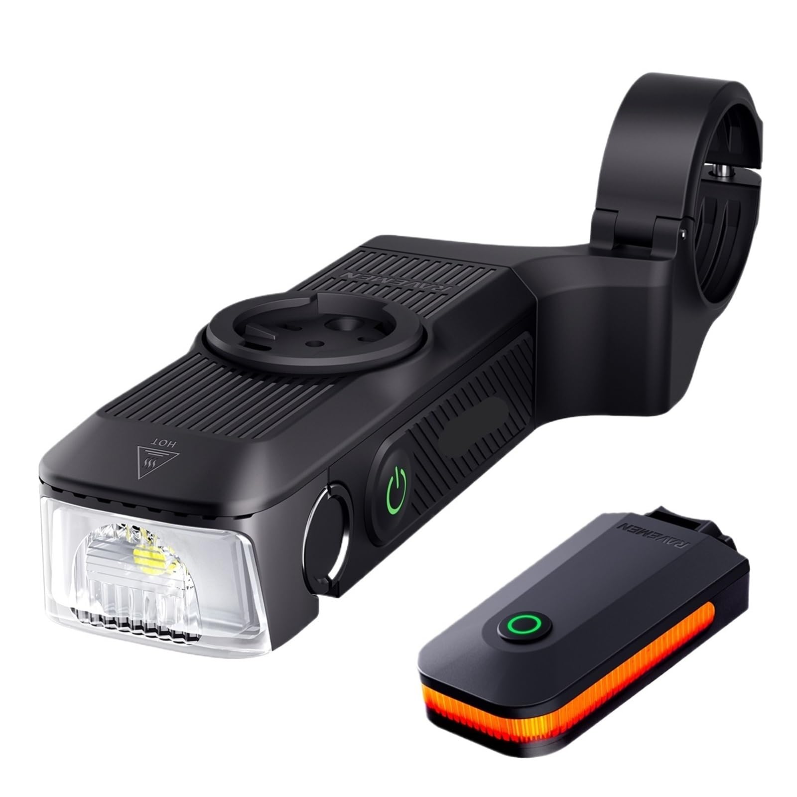 1 set di luci anteriori for bici FR1000 e set di luci posteriori GPS CL01