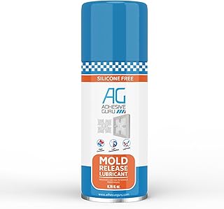 Adhesive Guru Non Silicone Epoxy Mold Release Spray (6.76 fl oz), Silicone-Free Release Agent Aerosol Spray for Epoxy Resin Molds, 1 Pack