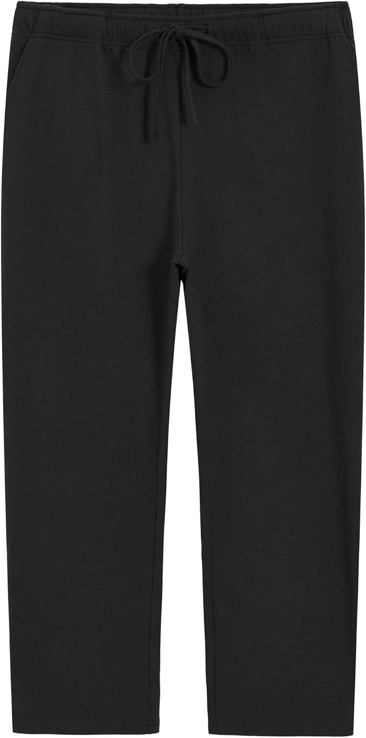 Weintee Women's Plus Size Petite Cotton Pants with Pockets