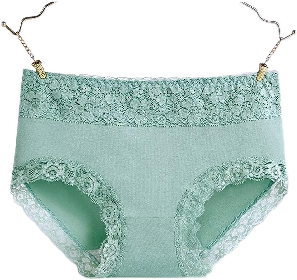 2pcs High-rise Cotton Sexy Lingerie Women's Underwear for Women Lace Panties Briefs Solid Color Girls Female Shorts