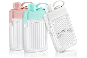 AMYHILL Flat Flask Water Bottles