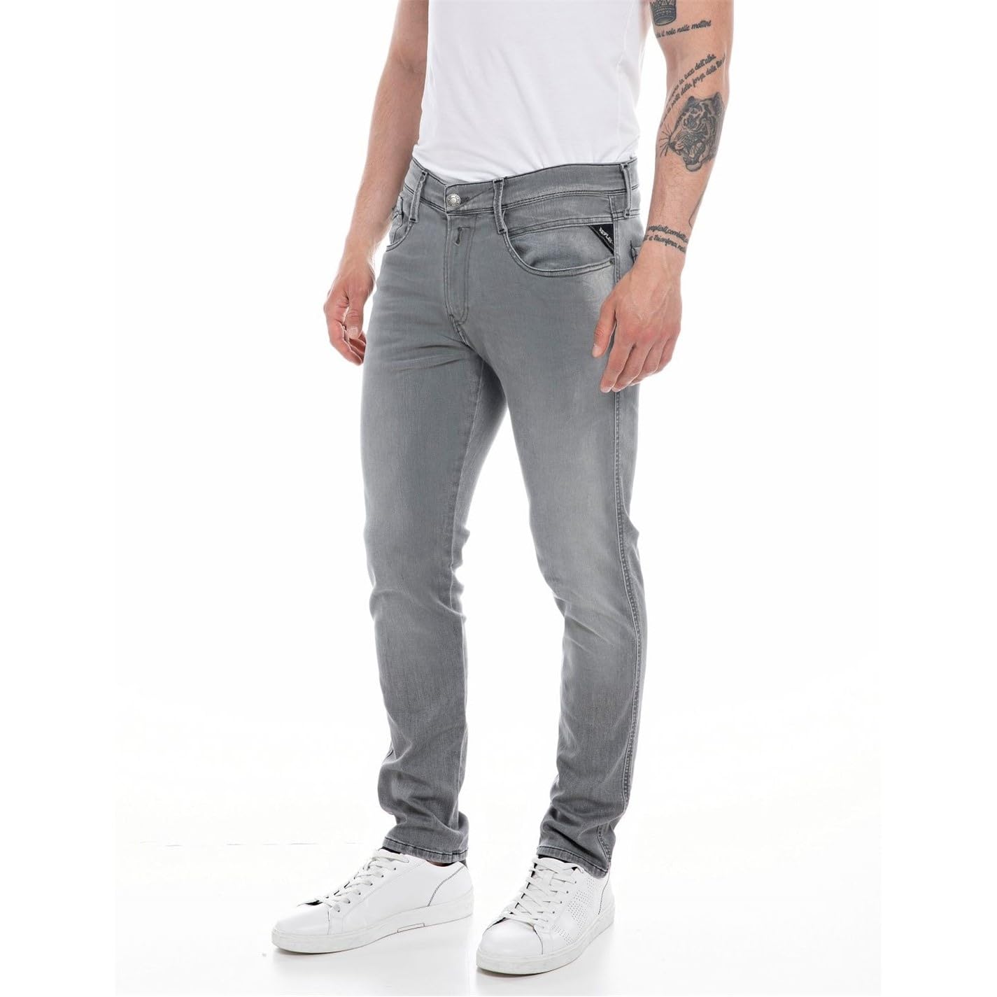 Replay Herren Jeans Anbass Slim-Fit Bio