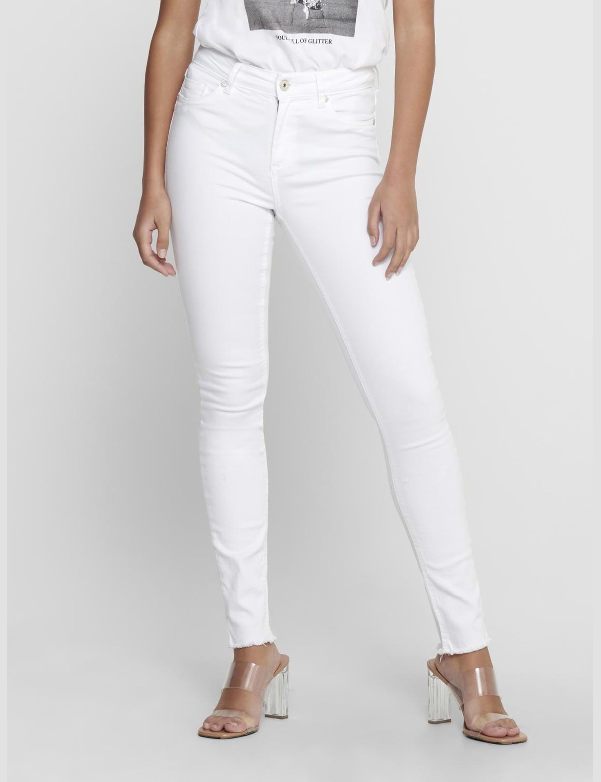 ONLY Onlblush Life Mid Sk Raw Ank Rea0730noos Jeans skinny Donna