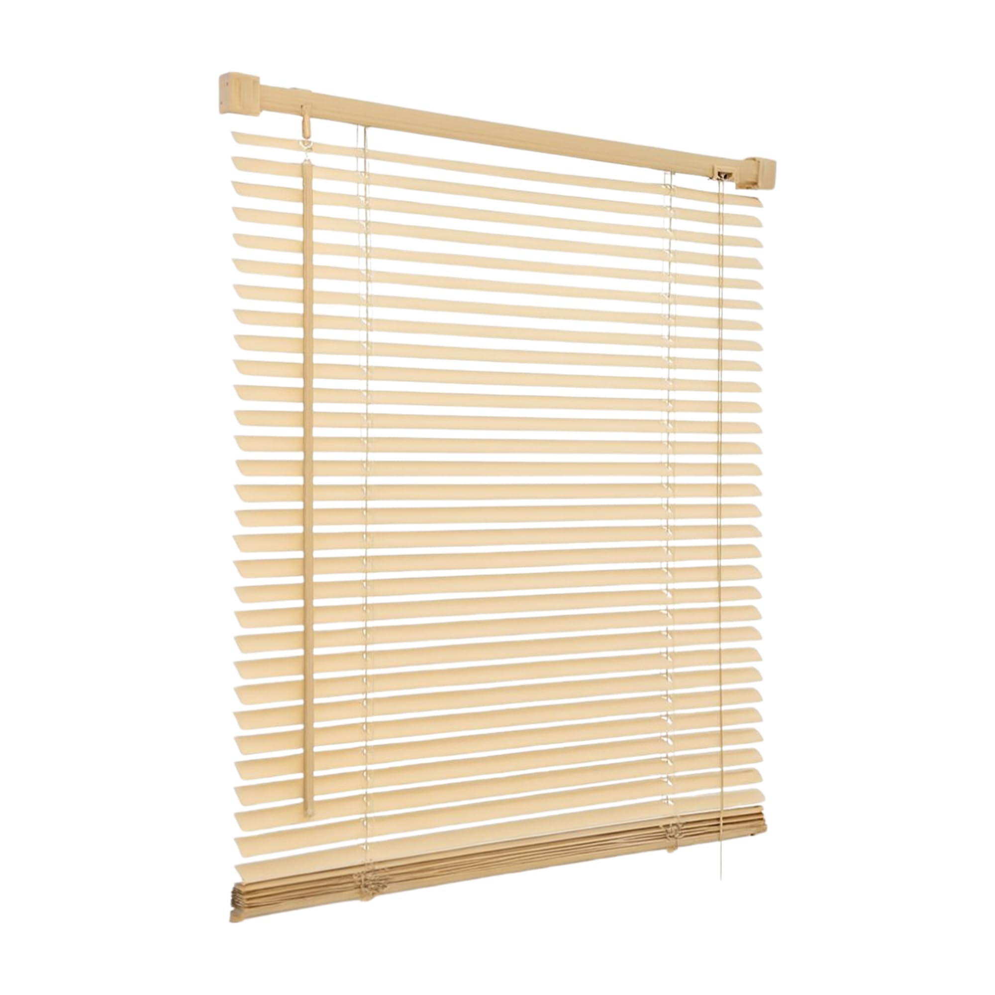 PVC Venetian Blind Blinds Easy Fit Curtains Trimmable Fittings Windows Treatment Shutters Twist Open Close (Ivory/Cream, 45x150)