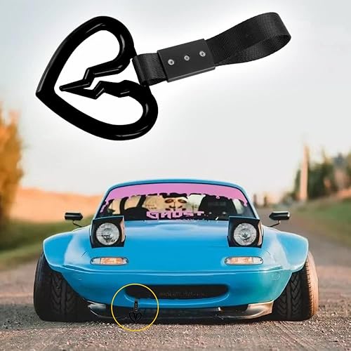 Miniatura 5 de Q1-TECH, JDM Tsurikawa - Anillo japonés para metro, tren, autobús, mango de coche, correa de mano con mango de corazón roto y correa de mano,