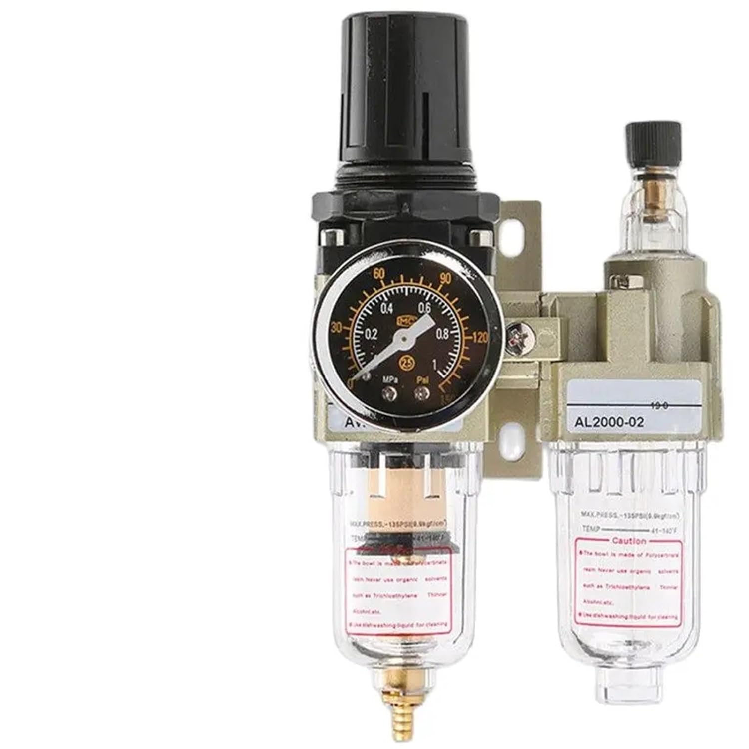 1pc AC2010-020 FRL air Treatment Compressed air Filter Pressure Regulator Lubricator