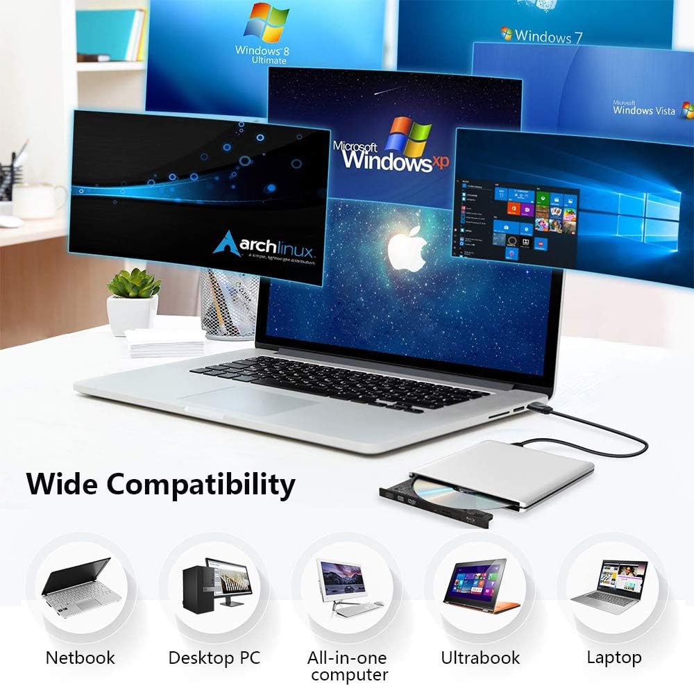 70% Off Everything External CD DVD Blu-ray Drive USB 3.0 Portable 3D BD CD Blu-ray Player CD/DVD-ROM CD/DVD-RW BD-ROM Compatible with Windows 10/8/7/XP/Vista MAC OS System for Laptop PC(Can't Burn Blu-ray DVD Disc) 🔥 Flash Sale External CD DVD Blu-ray Drive USB 3.0 Portable 3D BD CD Blu-ray Player CD/DVD-ROM CD/DVD-RW BD-ROM Compatible with Windows 10/8/7/XP/Vista MAC OS System for Laptop PC(Can't Burn Blu-ray DVD Disc)