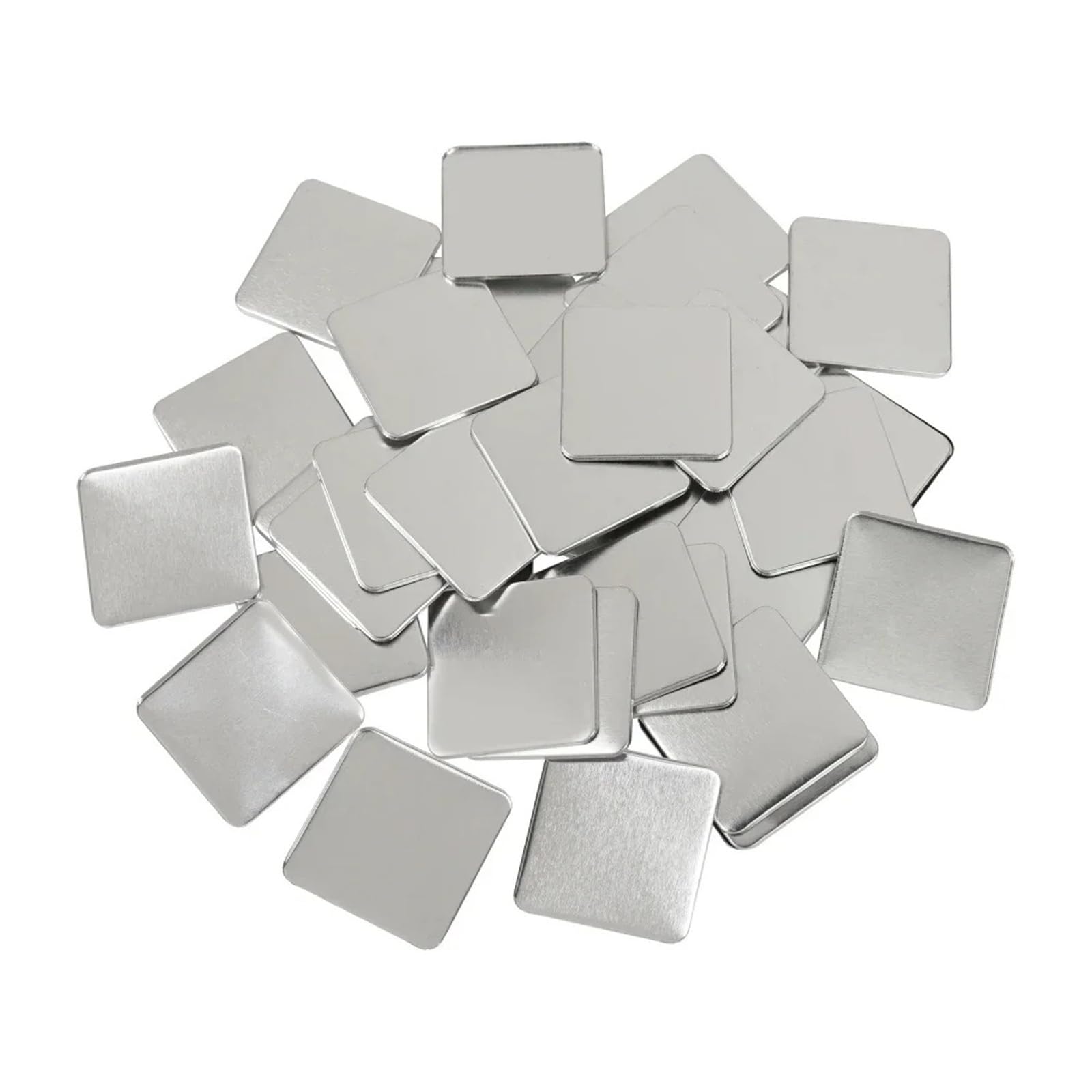 100 sztuk materiałów do produkcji przypinek z logo, część 50 * 50 mm, kwadratowy metal/magnesów na lodówkę, DIY Wszechstronność dla rzemiosła