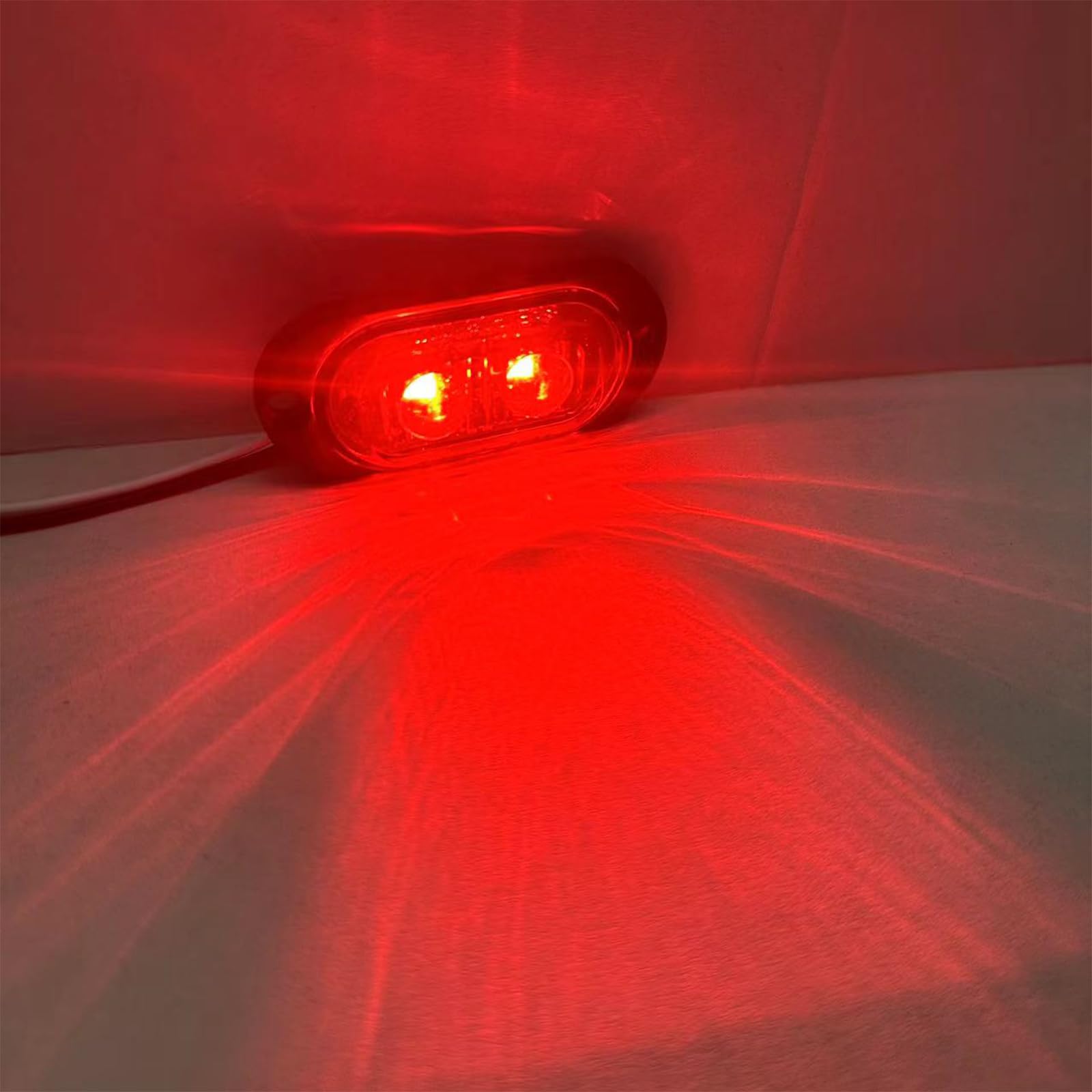 30X Seitenmarkierungsleuchte 12/24V Anhänger Ecke Seitenleuchte Licht für LKW Wohnwagen (Rot+Gelb+Weiß)