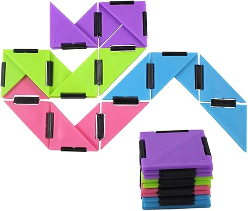 Juego de 2 juguetes mágicos de triángulo infinito  Juguete inquietante plegable sin fin  Doblar y doblar formas locas  Añade ansiedad calmante y