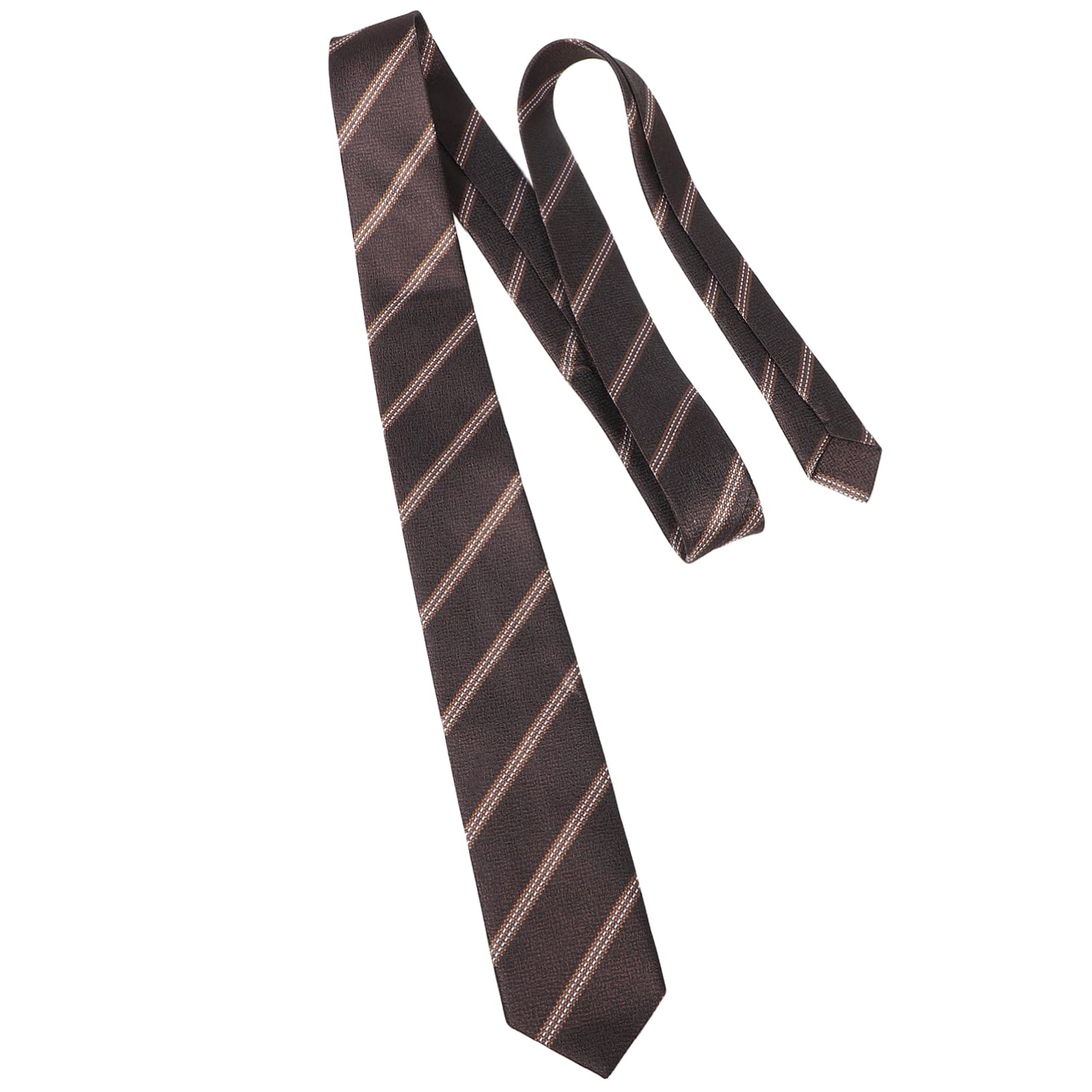 Healeved School Style Pre-tied Striped Tie for Boys Men Stylish Youth Necktie in Polyester