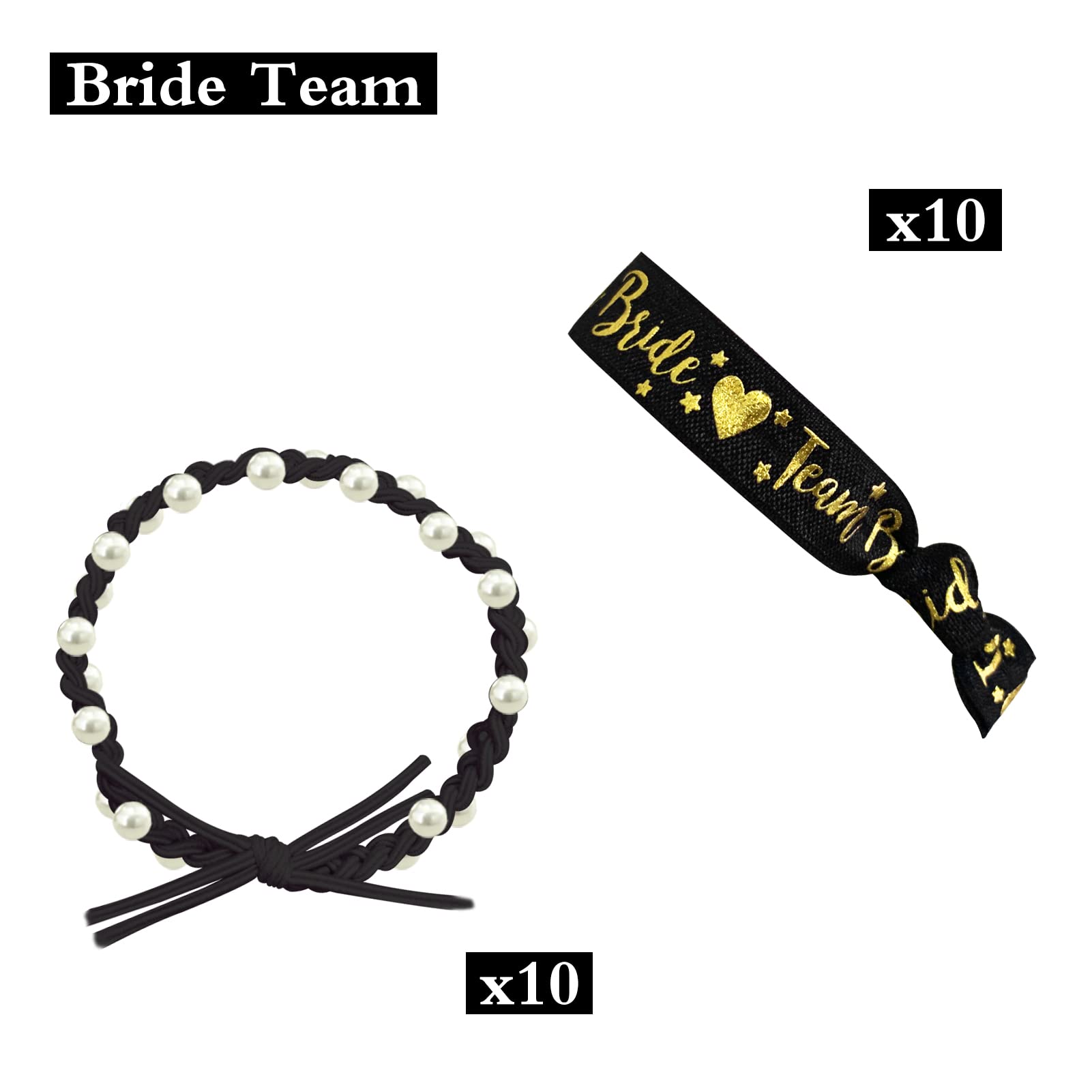 Bracciali Addio Al Nubilato - Set 22 Pezzi Per Sposa E Team Bride, Con Adesivi