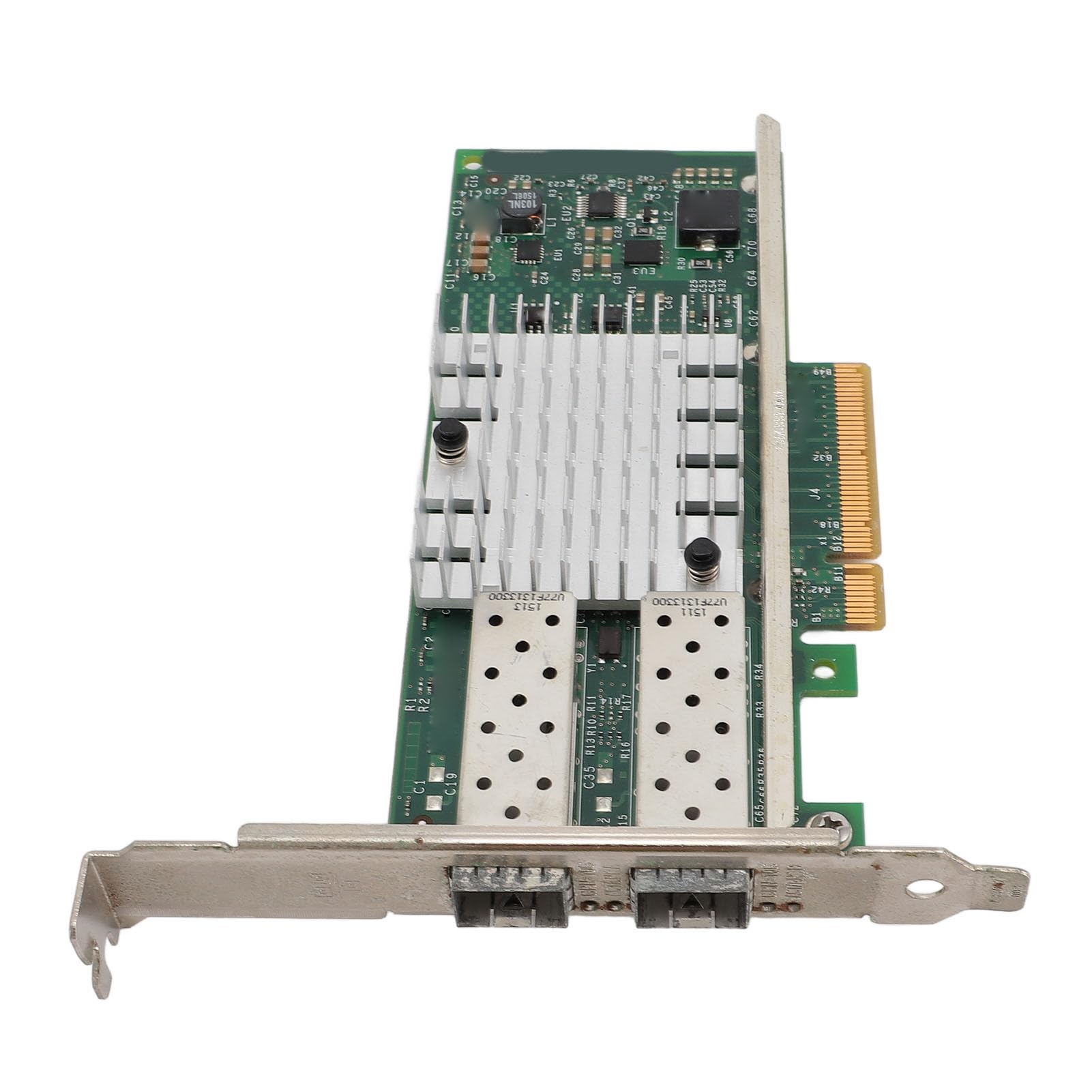 Scheda di Rete PCIE 10Gb Ethernet, Adattatore LAN Duale SFP+ PCIE X8, Alta velocità di Trasferimento Dati per Server con Moduli Fibra Ottica per Storage