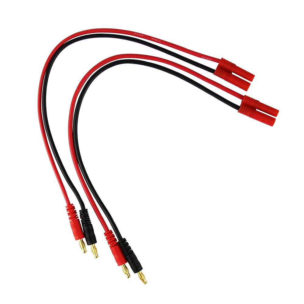 YIXISI 2 Pièces T-Plug à 4.0 Banane Plug RC Câble de Charge de la