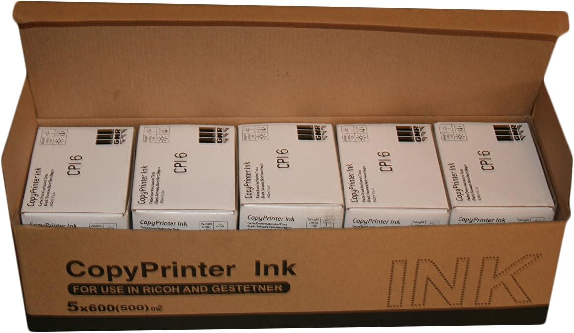 5 Wholesale Widgets Brand Inks Compatible with Ricoh JP-6 / Gestetner CPI6 / Savin 4557 / Standard 3340 RICJP6C