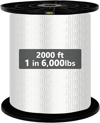 Cinta de mule de 2500 libras de 1053 pies x 34 pulgadas de poliéster para cables y conductos de cables Funciones variables Cinta de tracción