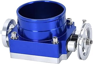 Cuerpos Acelerador Colector De Admisión De Rendimiento del Cuerpo del Acelerador De Aluminio Billet De 90MM Accesorios De Coche De Alto Flujo 3,5 "WLR6990(Azul)