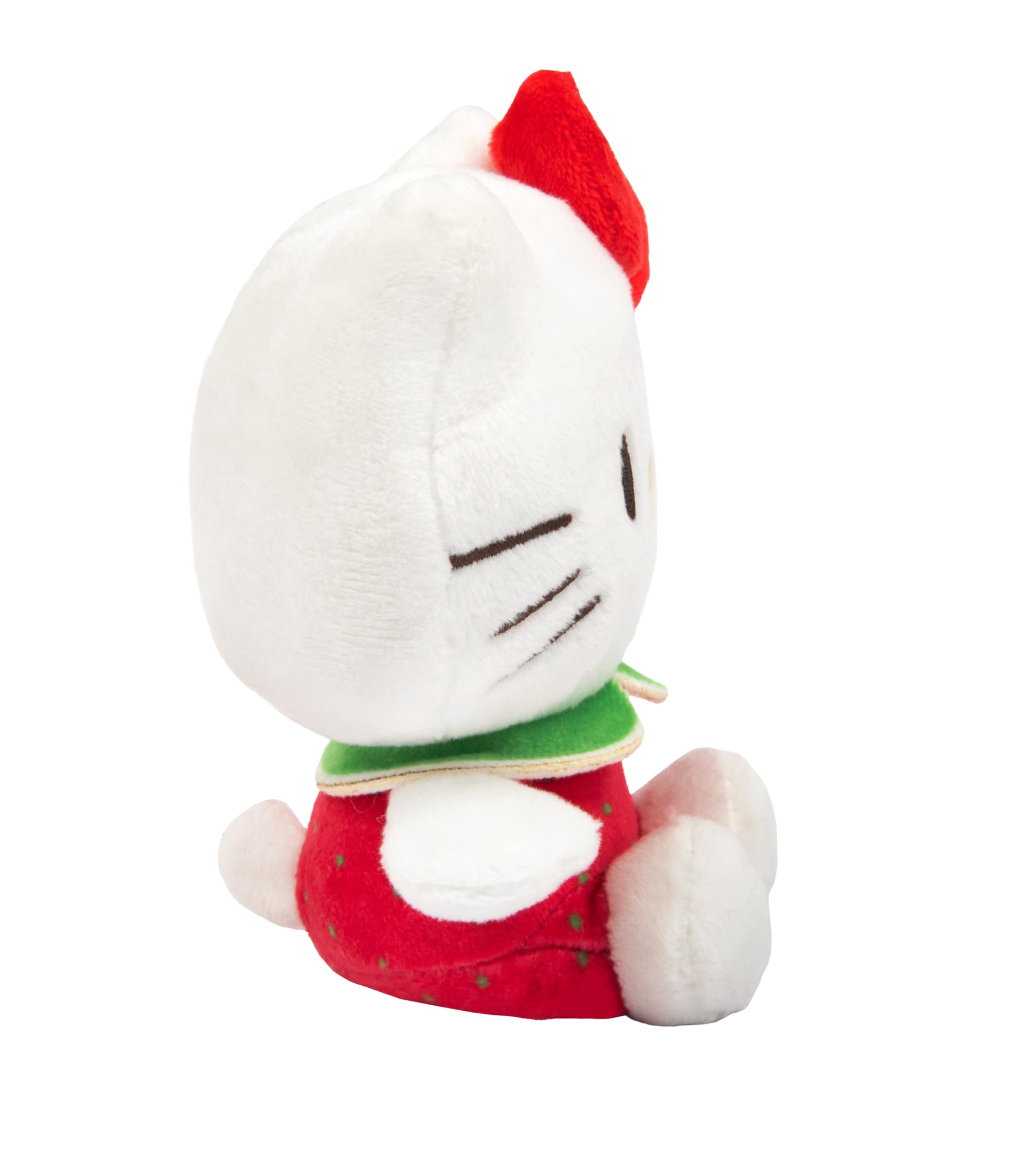 Hello Kitty Macedonia Geparfumeerde Plush, 12 cm, rode jurk, schattig Hello Kitty-karacter, Geparfumeerd Zacht Speelgoed, Official Licensed Merchandise, voor fans en verzamelaars, geschikt voor