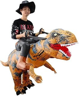 Tempaky Adulto montando dinossauro inflável adereço de fantasia inflável fantasia dr para halloween cosplay dr up festa palco performance