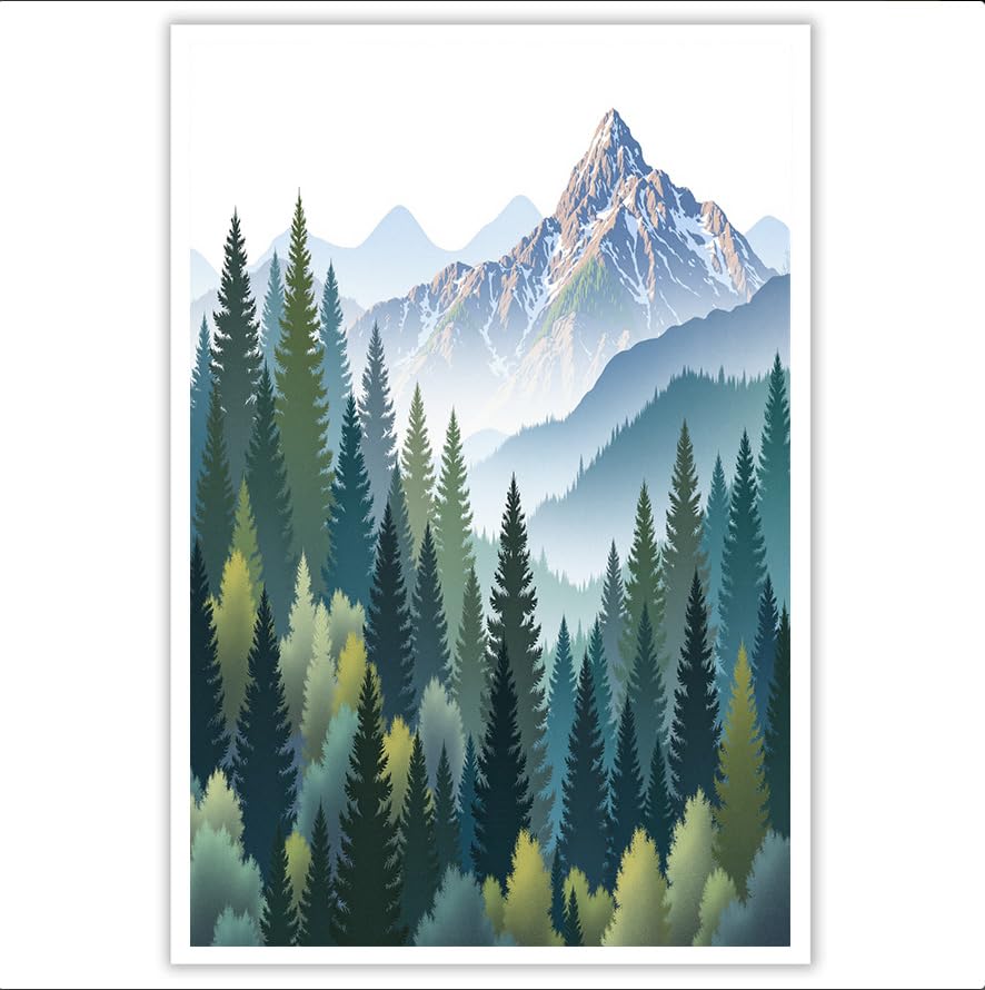 Montagnes forêts pins pour créer un salon zen et une chambre cocooning