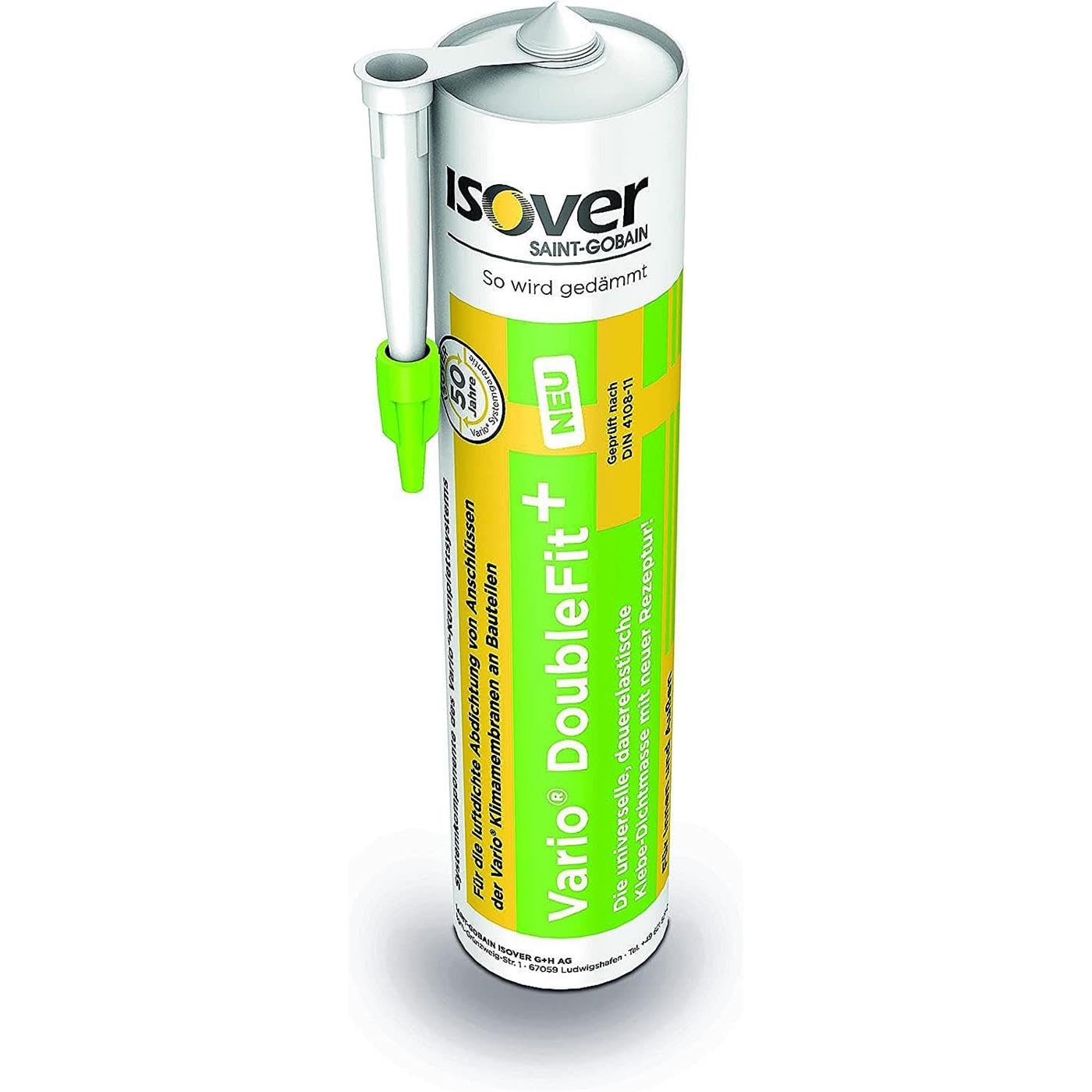 Sparpaket Isover Vario DoubleFit + pastöse Klebe-Dichtmasse für innen und außen in der Kartusche 3 x 310ml