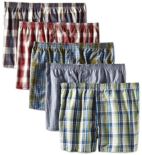 Fruit of the Loom Men's 5-Pack Low Rise Boxer Shorts Boxers Underwear 3XL