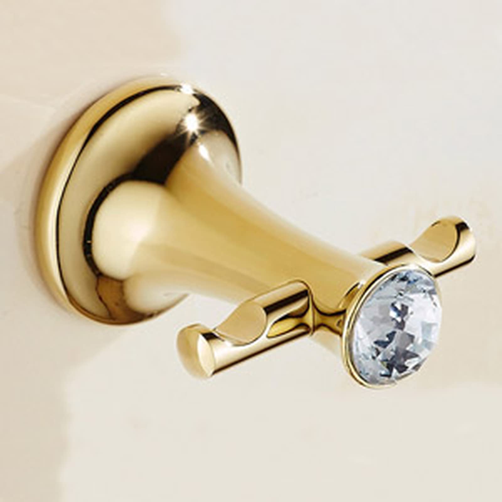 Juego de Accesorios de baño Chapado en Oro de Acero Inoxidable, Soporte para Toallas, Soporte para Papel higiénico, Gancho para Barra de Toallas, Juego de Accesorios de baño
