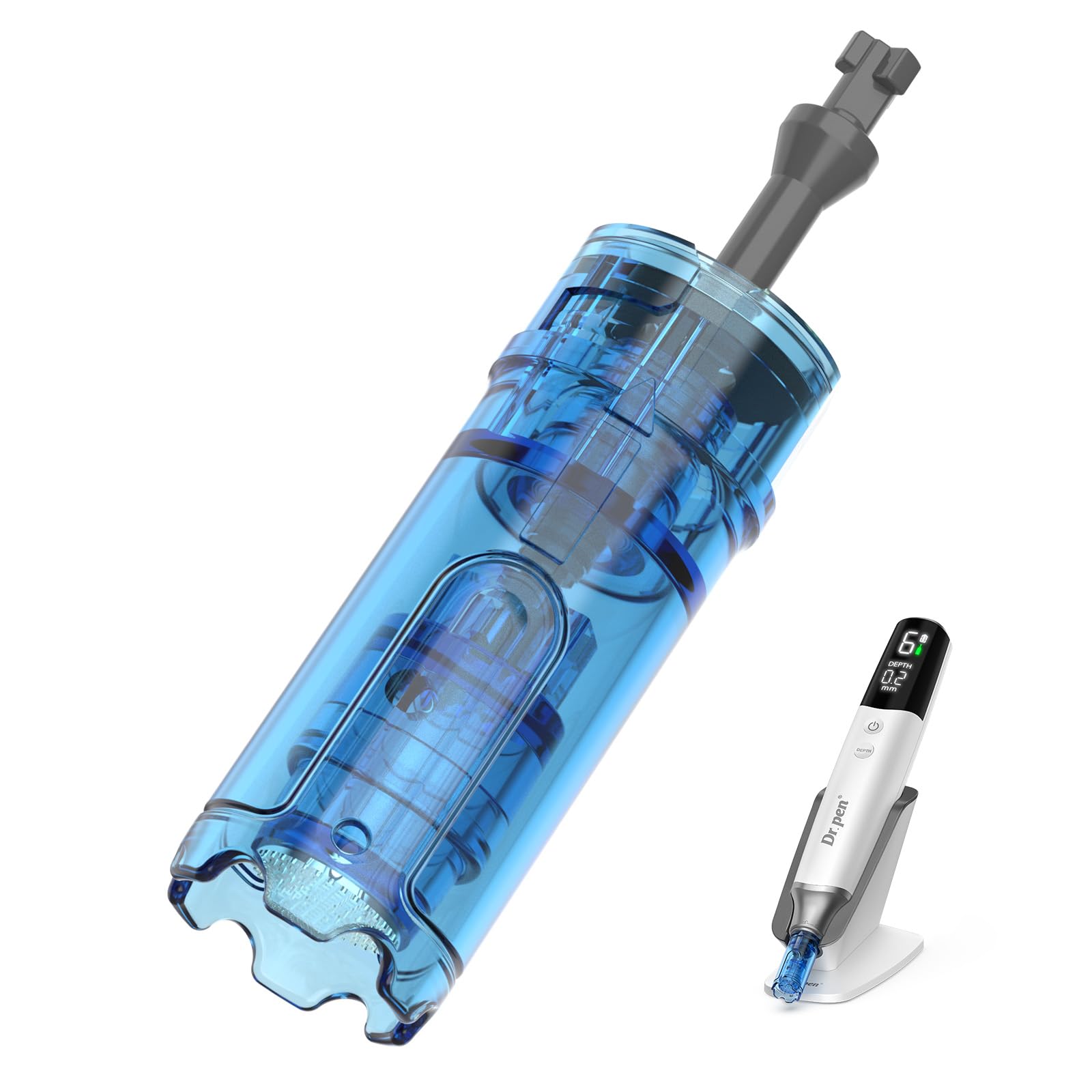 Dr.pen M9 Microneedling - Cartucce usa e getta per microneedling, punte nano rotonde, 10 pezzi