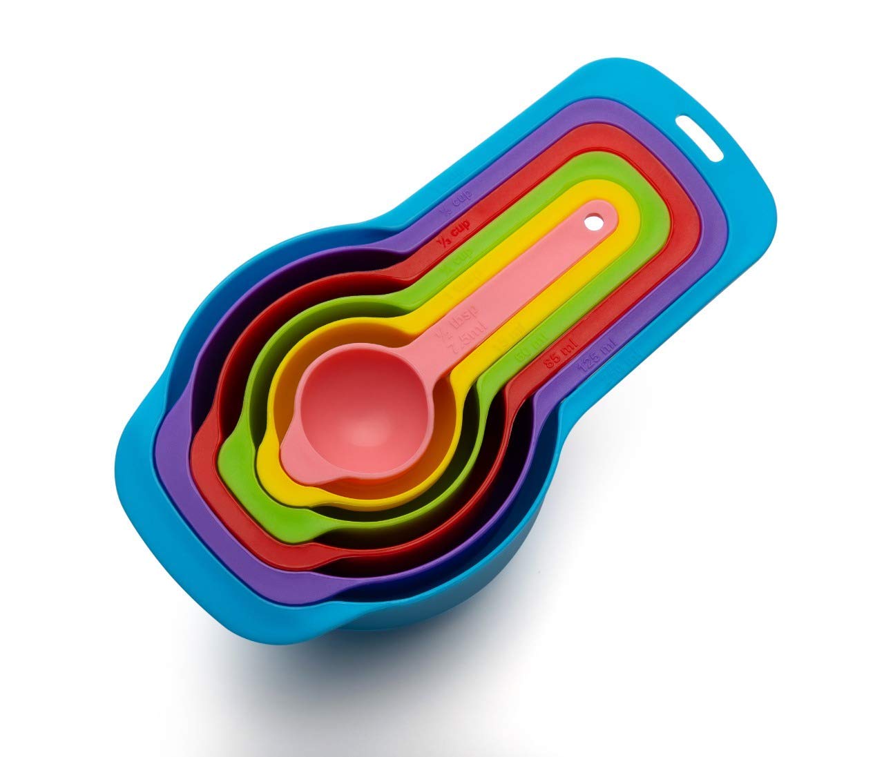 INKULTURE Plastic 06 Pcs Measuring Cups & Spoons Set