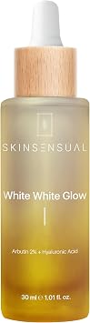 Skin Sensual White White Glow Stain Serum ARBUTIN 2% HYALURONIC ACID Serum to Help Equalize Skin Tone