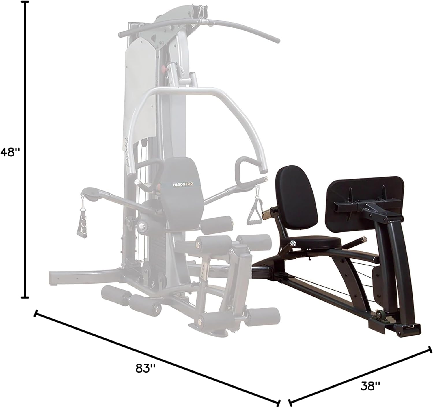 Fusion by Body-Solid F500-FLP Home Gym with Leg Press and 310-Pound Weight Stack