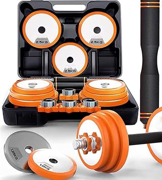 Retro CD Disc Disc Style Dumbbell Set Gym Commercial Pro Fitness Equipment Gift Box Edition Dumbbell Set, 44.1 lbs 20 kg Set