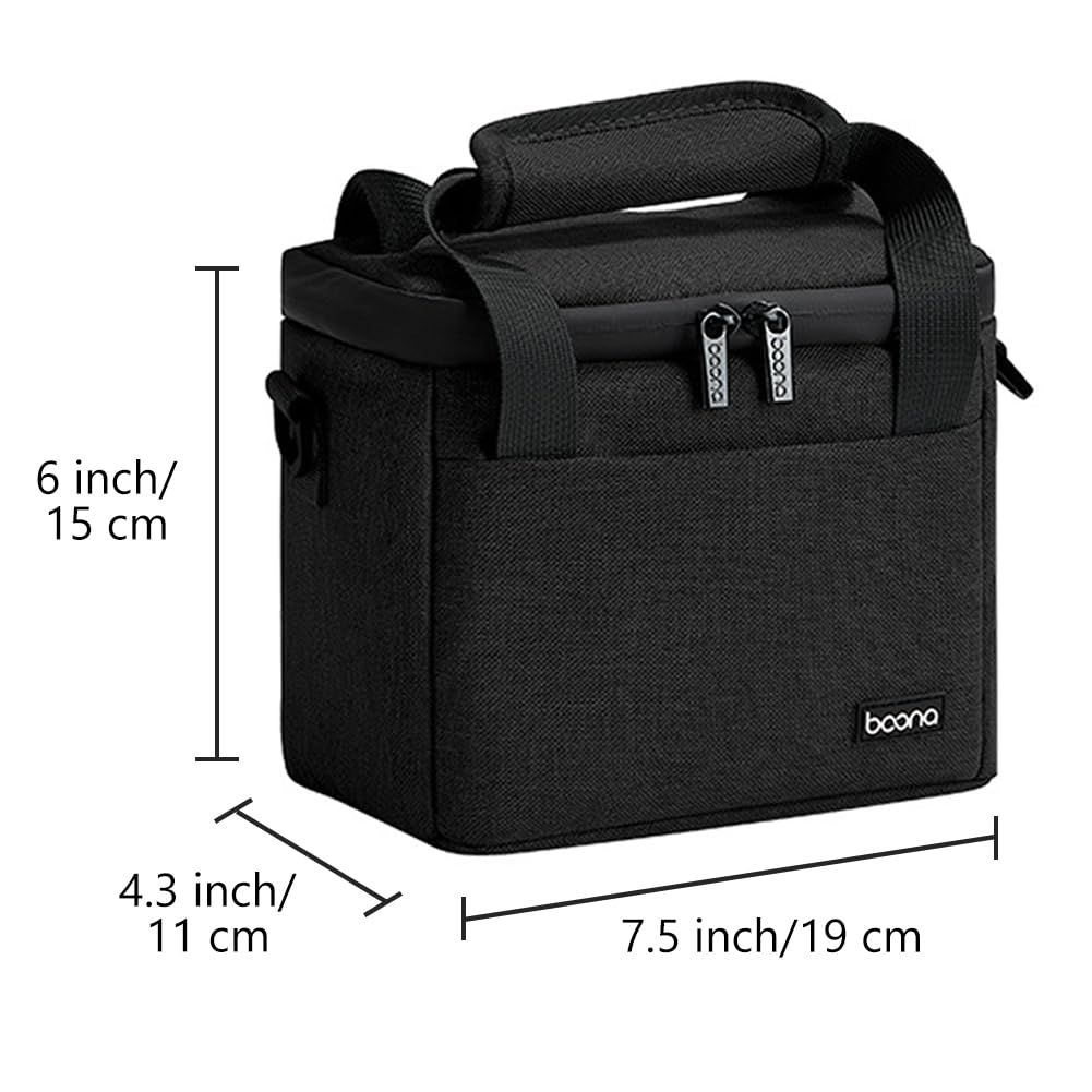Sacoche de Transport pour Drone DJI Mini 4K/2 SE - Étui Imperméable Oxford avec Compartiment Accessoires & Télécommandes, Sangle Réglable et Poignée (Noir)