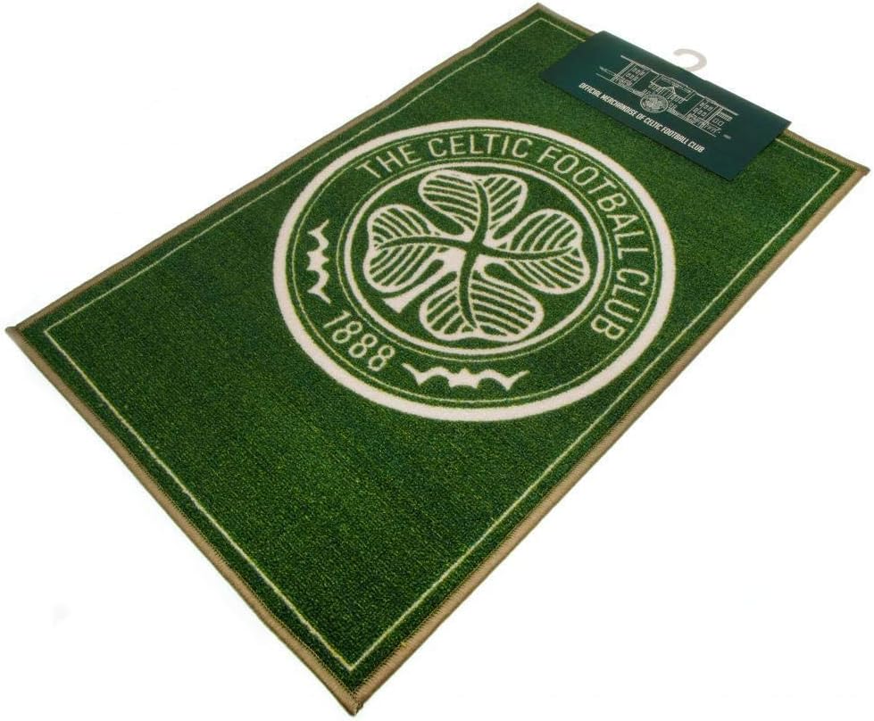 Celtic FC Crest Area Rug (One Size) (Green/Cream)
