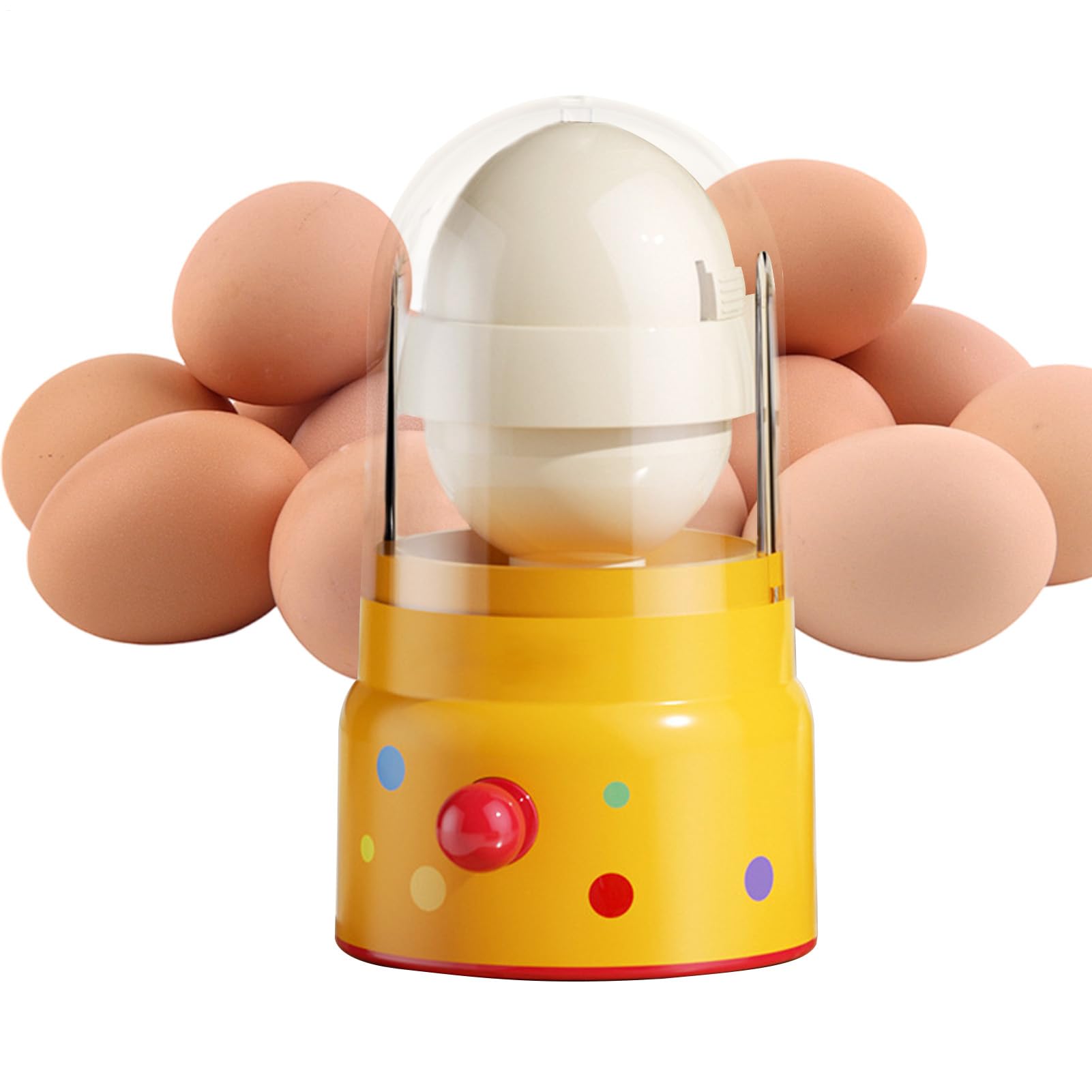 Egg Spinner - 15 5 X 8cm Hard Boiled Eggs Mixer Egg Yolk White Hand Mixer Portable Kitchen