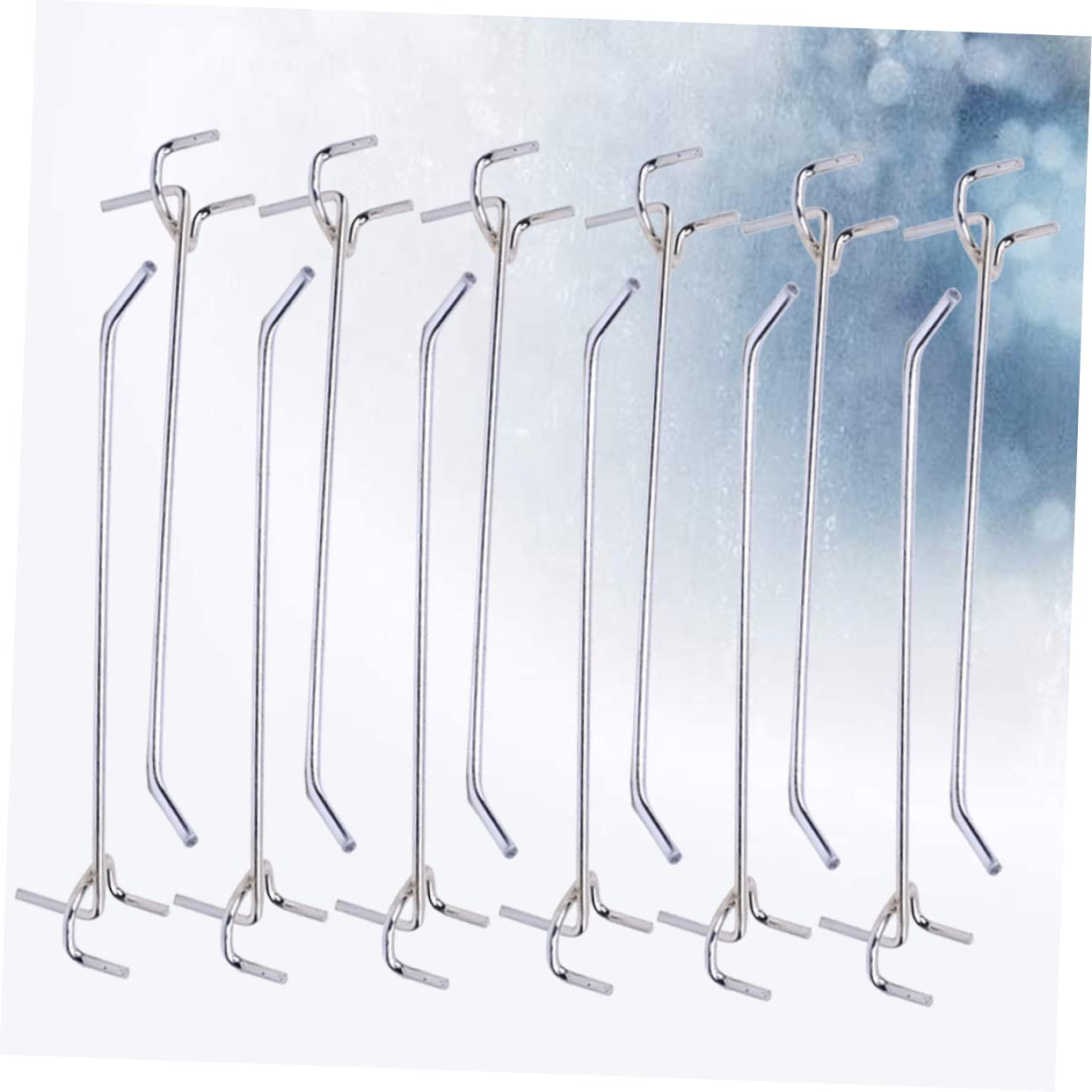 LYGXWJFC 50 Pezzi Ganci da Parete per Cappelli, Ripiani per Piante, Ganci da Esterno per Appendere Fori, Ganci per Pannelli, grucce Resistenti per Vestiti, Ganci per Pannelli forati in Metallo, Rack