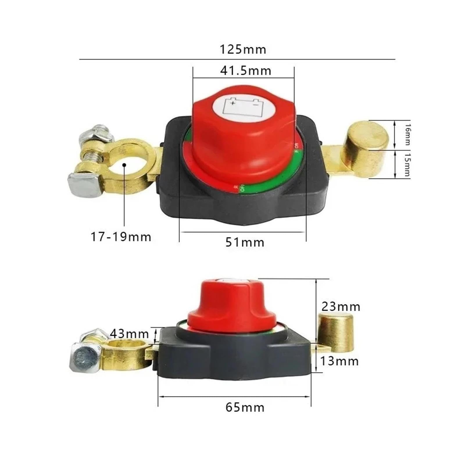 Interruttore automatico universale for staccabatteria for auto da 12V-24V