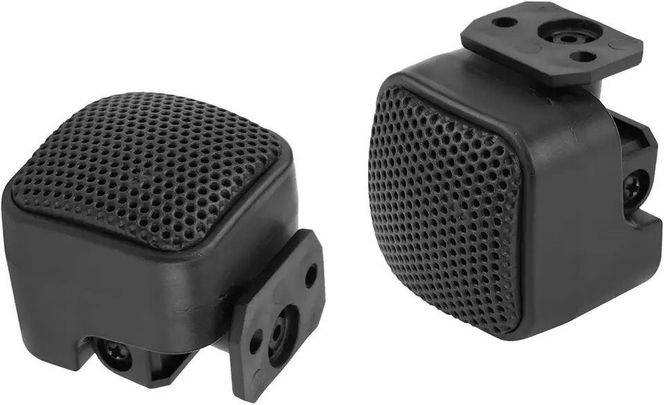 Par de tweeters de áudio automotivo, bobina de voz de resistência a altas temperaturas, tamanho compacto, cestas não magnéticas, com plástico de grau automotivo, para todos os sistemas de áudio