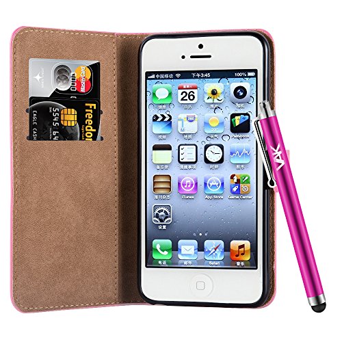 Iphone SE Portafoglio in Pelle Morbida Libro Cover...