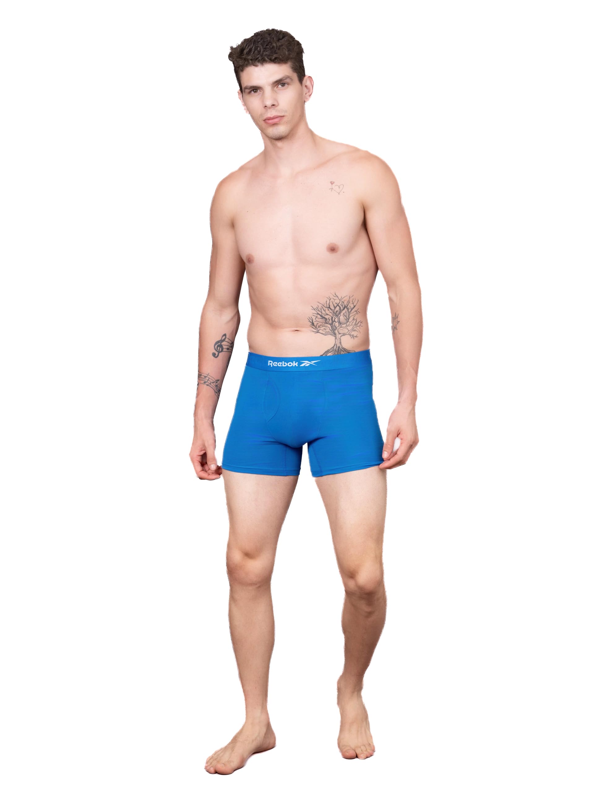 reebok Men's Cotton Blend Classic Solid Trunks-picture-44