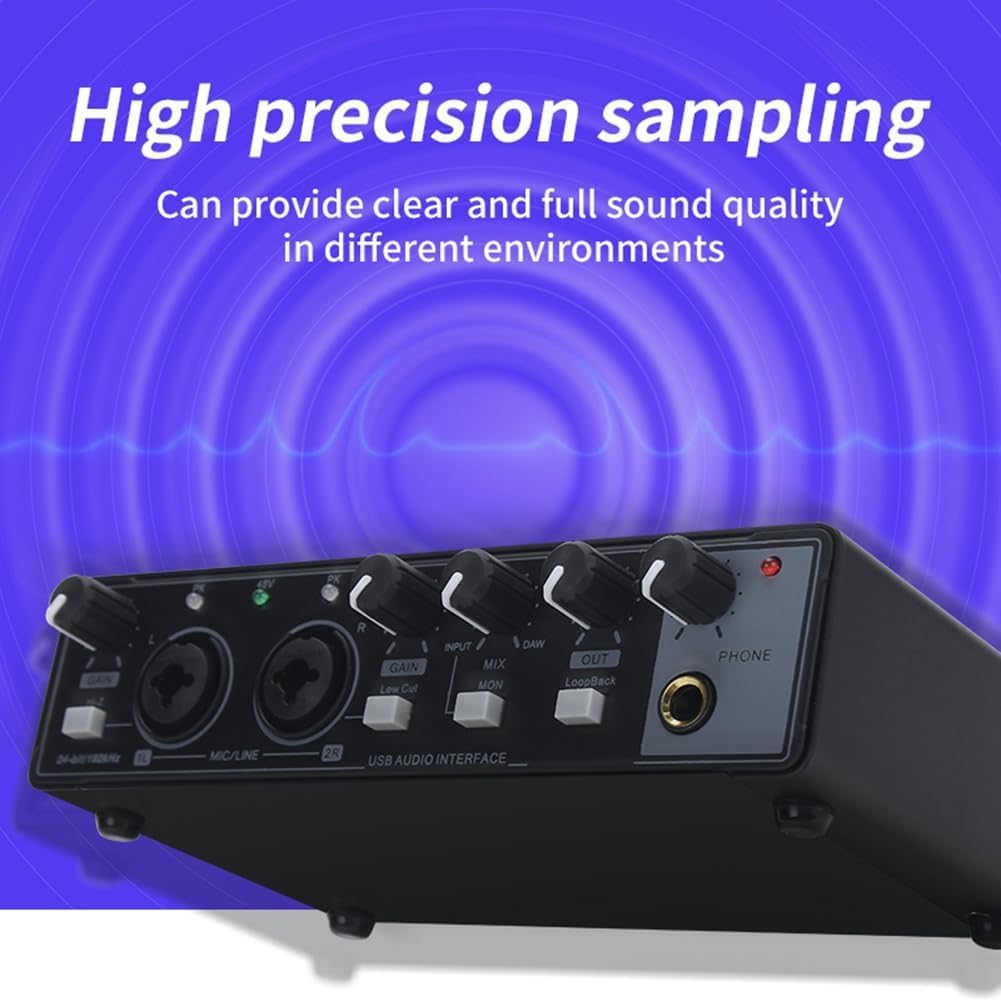 Scheda audio professionale per chitarrista, cantante, podcaster o produttore