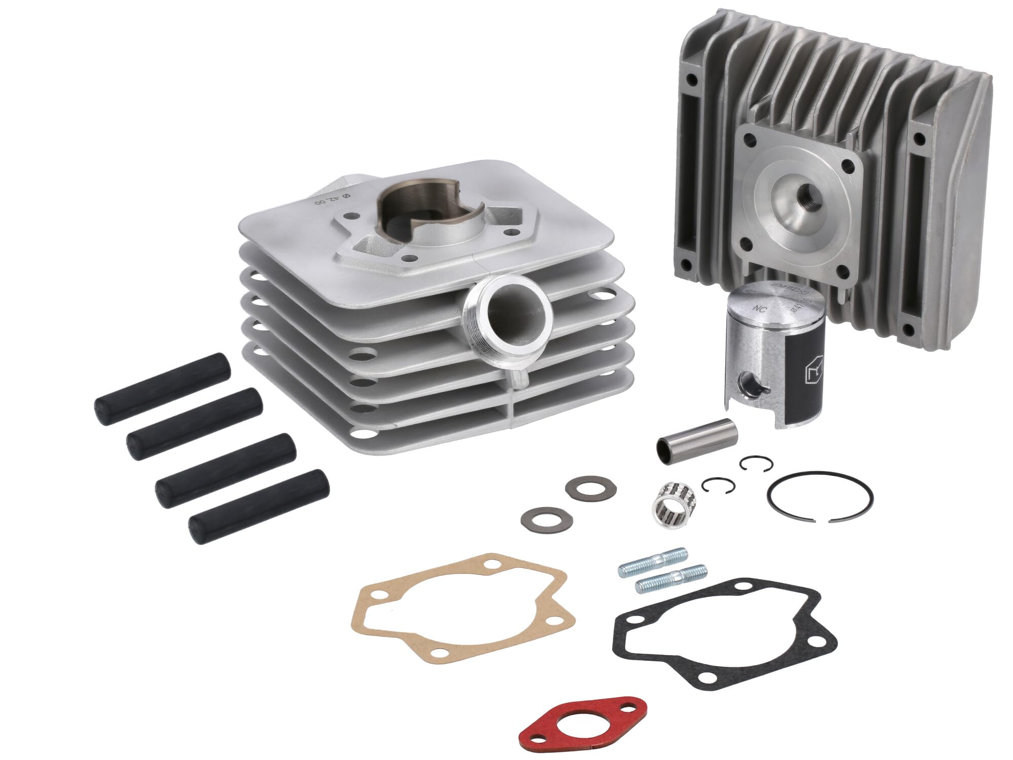 MZA Tuningzylinderset 60ccm MEGU LT60 mit Zylinderkopf für Simson S51, SR50, KR51/2 - NPC-Beschichtung, 2-Kanal, Ø42 mm - M500